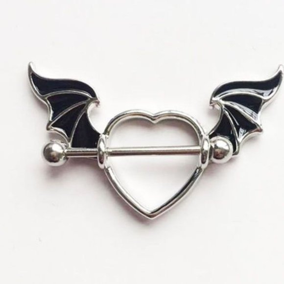 Nipple Piercing ~ Per Pair ~ Spread Wings - Picture 5 of 6